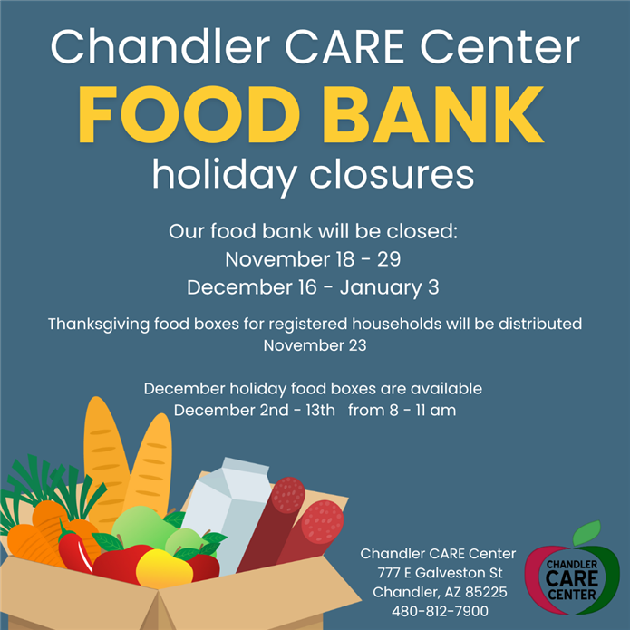 holiday food bank closures